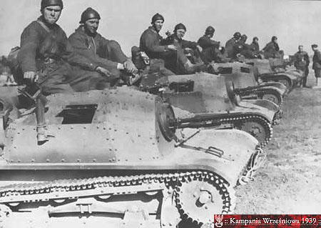 Kompania tankietek pod Warszaw we wrzeniu 1939